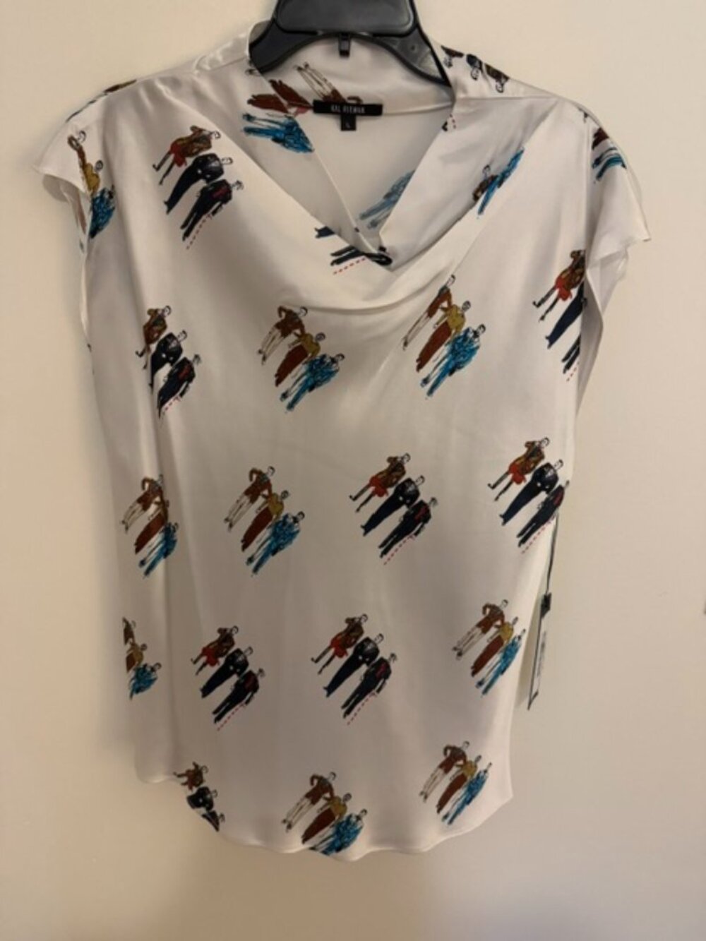 Kal Rieman Gloria Drape Top Dandy Print